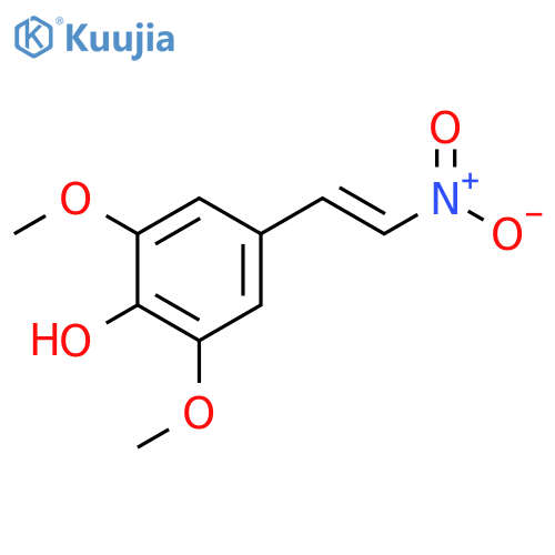 2,6-dimethoxy-4-(2-nitroethenyl)phenol structure