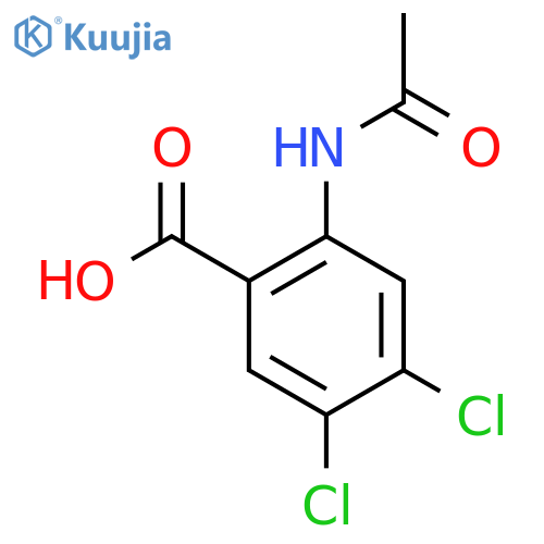 4,5-Dichloro-2-acetamidobenzoic acid structure