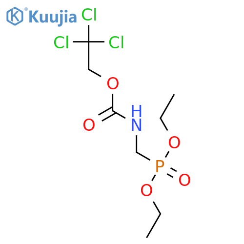 Carbamic acid,[(diethoxyphosphinyl)methyl]-, 2,2,2-trichloroethyl ester (9CI) structure