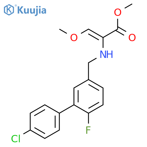 2-Propenoic acid, 2-[(4'-chloro-6-fluoro[1,1'-biphenyl]-3-yl)methylamino]-3-methoxy-, methyl ester, (Z)- structure