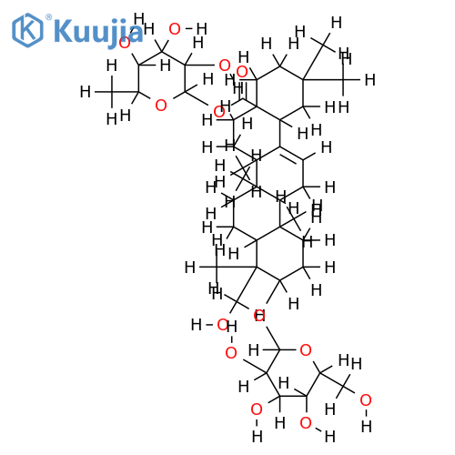 hederagenin 3-O-D-glucopyranoside, 28-O-L-rhamnopyranoside structure