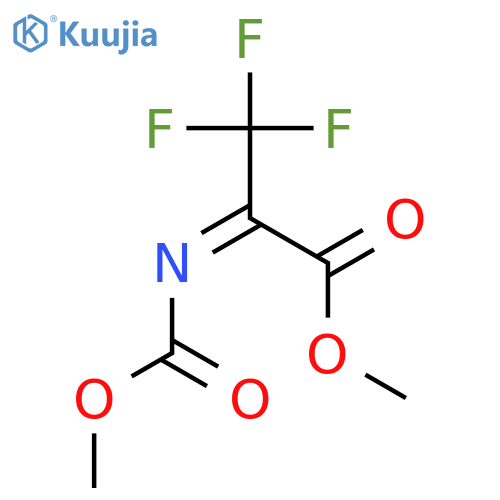 Propanoic acid, 3,3,3-trifluoro-2-[(methoxycarbonyl)imino]-, methyl ester structure