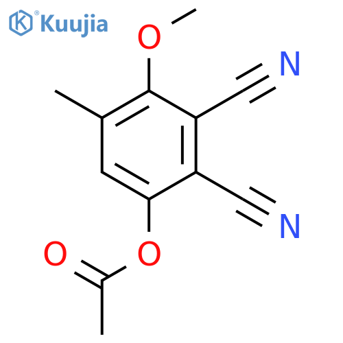 1,2-Benzenedicarbonitrile, 6-(acetyloxy)-3-methoxy-4-methyl- structure