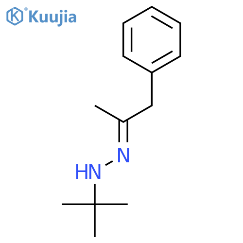 2-Propanone, 1-phenyl-, (1,1-dimethylethyl)hydrazone, (E)- structure