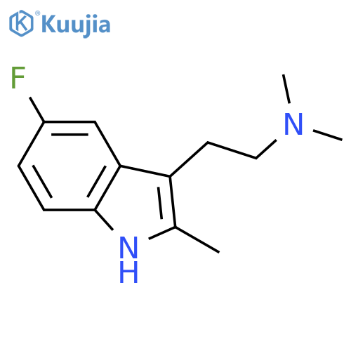 1H-Indole-3-ethanamine, 5-fluoro-N,N,2-trimethyl- structure
