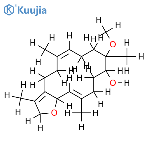 (-)-7beta-hydroxy-8alpha-methoxydeepoxysarcophytoxide structure
