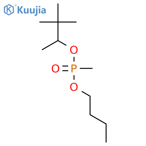 Phosphonic acid, methyl-, butyl 1,2,2-trimethylpropyl ester structure