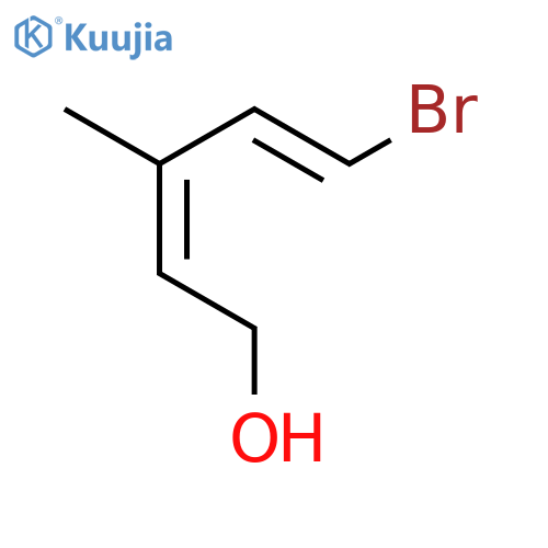 2,4-Pentadien-1-ol, 5-bromo-3-methyl-, (E,E)- structure
