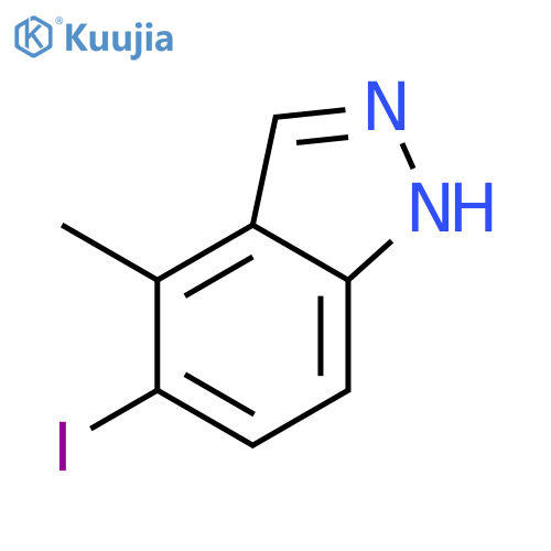 4-Methyl-5-iodo-(1H)indazole structure