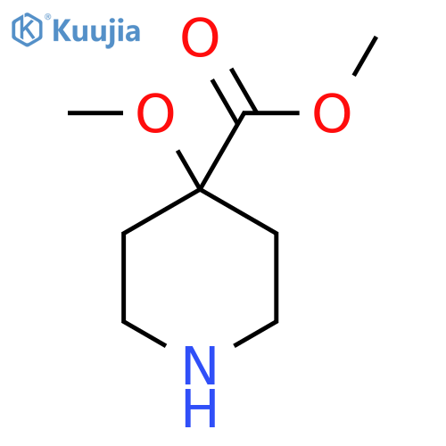 Methyl 4-methoxypiperidine-4-carboxylate structure