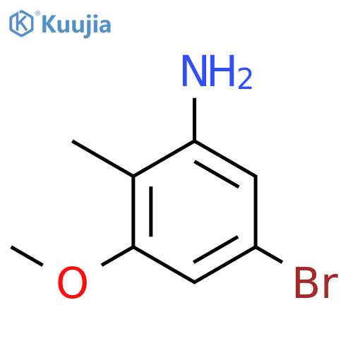 5-Bromo-3-methoxy-2-methylaniline structure