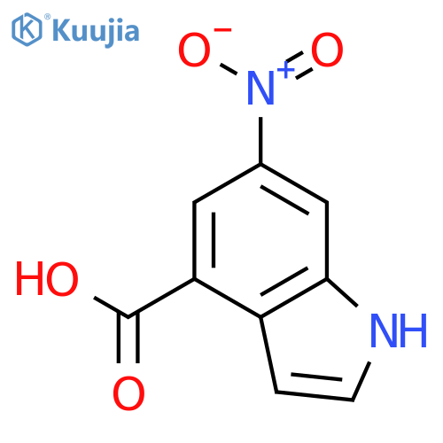 6-Nitro Indole-4-carboxylic Acid structure