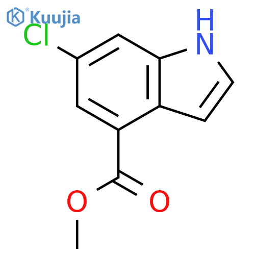 Methyl 6-chloro-1H-indole-4-carboxylate structure