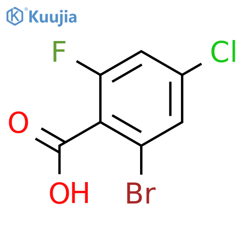 2-bromo-4-chloro-6-fluorobenzoic Acid structure