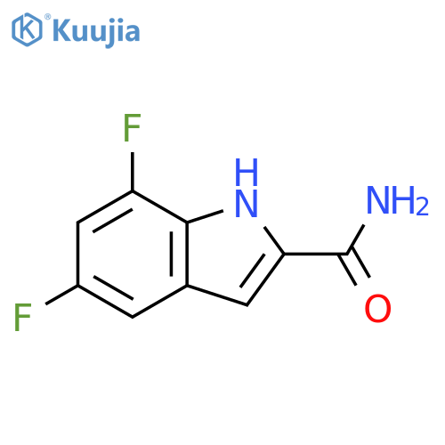 5,7-Difluoro-2-indolecarbaMide structure