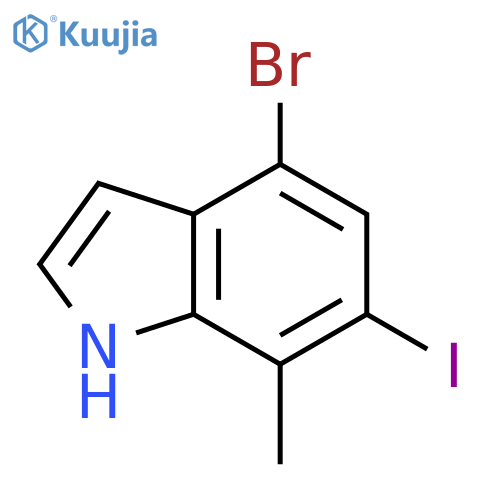 4-BroMo-6-iodo-7-Methylindole structure