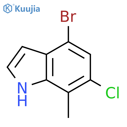 4-BroMo-6-chloro-7-Methylindole structure