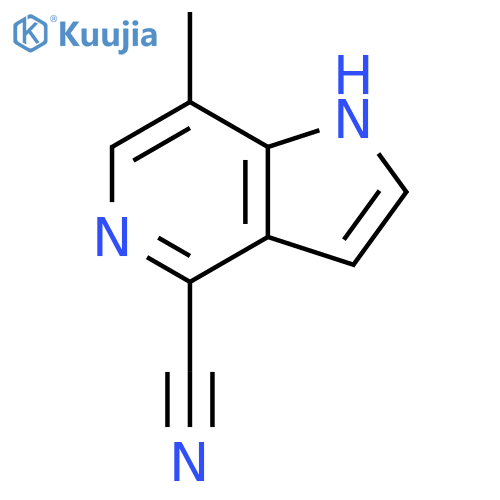 1H-Pyrrolo[3,2-c]pyridine-4-carbonitrile, 7-Methyl- structure