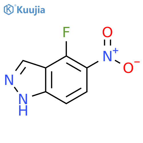 4-fluoro-5-nitro-1H-indazole structure