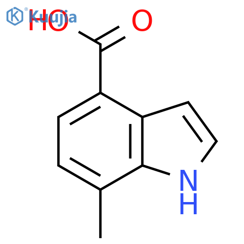 7-methyl-1H-indole-4-carboxylic acid structure