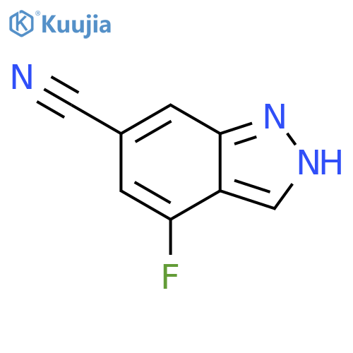 4-fluoro-1H-indazole-6-carbonitrile structure