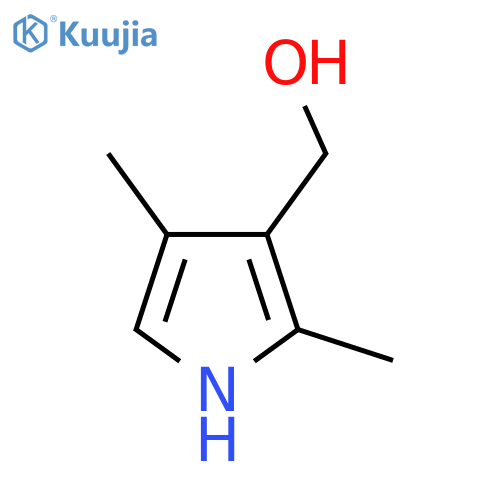 (2,4-Dimethyl-1H-pyrrol-3-yl)methanol structure