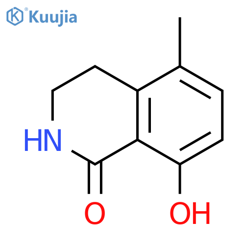 8-Hydroxy-5-methyl-3,4-dihydro-2H-isoquinolin-1-one structure