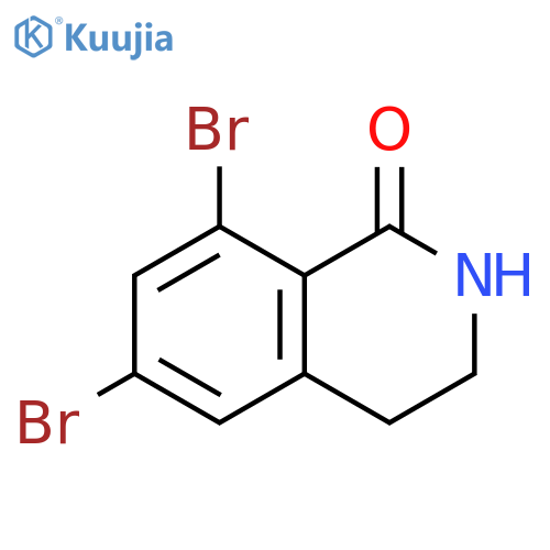 6,8-Dibromo-3,4-dihydro-2H-isoquinolin-1-one structure