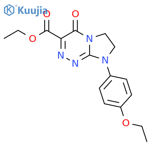ethyl 8-(4-ethoxyphenyl)-4-oxo-4H,6H,7H,8H-imidazo[2,1-c][1,2,4]triazine-3-carboxylate structure