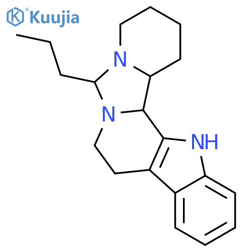2H,6H-Pyrido[1'',2'':3',4']imidazo[1',5':1,2]pyrido[3,4-b]indole,1,3,4,8,9,14,14b,14c-octahydro-6-propyl- structure