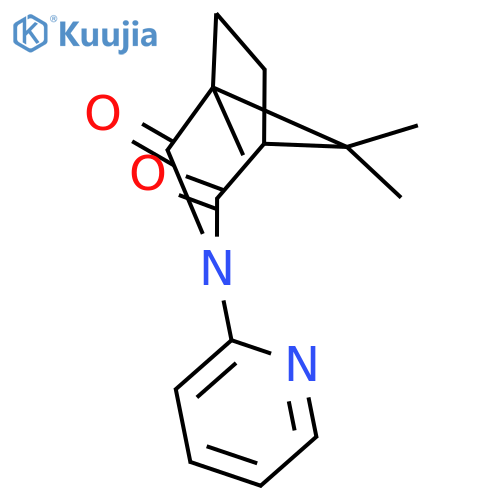 3-Azabicyclo[3.2.1]octane-2,4-dione, 1,8,8-trimethyl-3-(2-pyridinyl)- structure