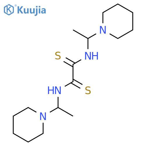 Ethanedithioamide, N,N'-bis[1-(1-piperidinyl)ethyl]- structure