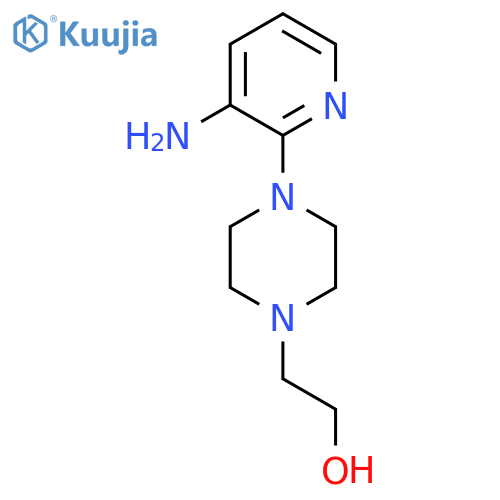 2-[4-(3-Amino-2-pyridinyl)-1-piperazinyl]-1-ethanol structure