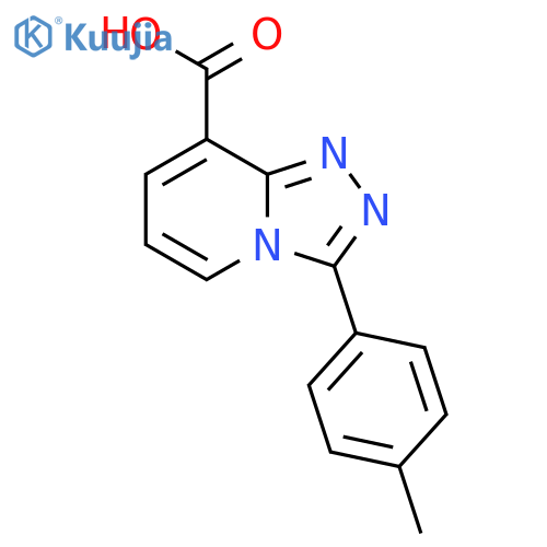 3-P-Tolyl-[1,2,4]triazolo[4,3-a]pyridine-8-carboxylic acid structure