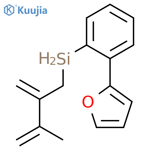 Silane, 2-furanyl(3-methyl-2-methylene-3-butenyl)phenyl- structure
