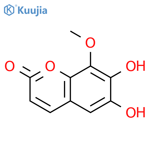 2H-1-Benzopyran-2-one,6,7-dihydroxy-8-methoxy- structure