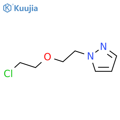 1-2-(2-chloroethoxy)ethyl-1H-pyrazole structure