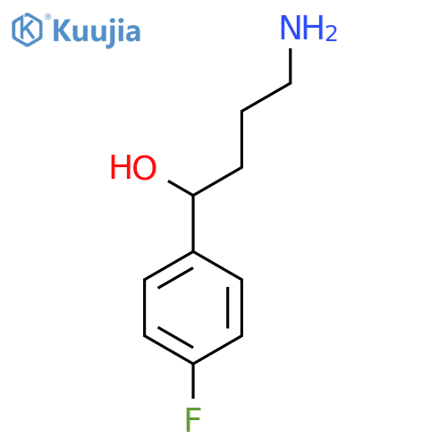 4-amino-1-(4-fluorophenyl)butan-1-ol structure