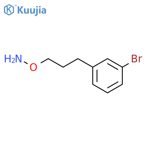 O-3-(3-bromophenyl)propylhydroxylamine structure