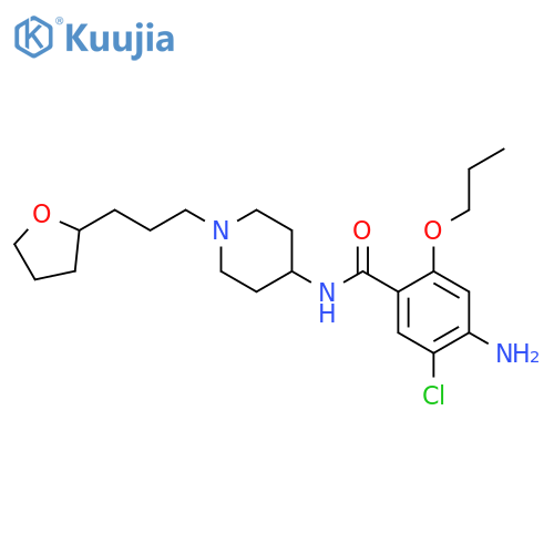 Benzamide, 4-amino-5-chloro-2-propoxy-N-[1-[3-(tetrahydro-2-furanyl)propyl]-4-piperidinyl]- structure