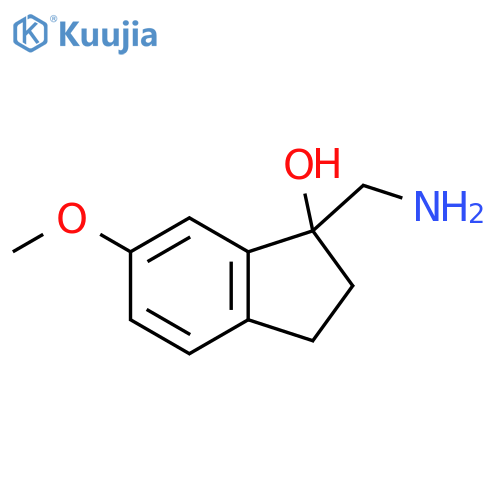 1-Hydroxy-6-methoxy-1-indanmethylamine structure