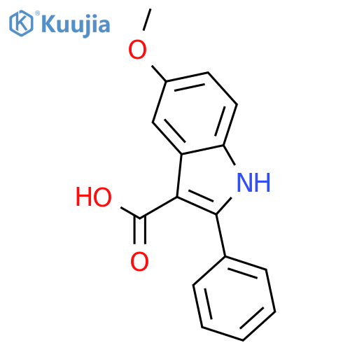 5-methoxy-2-phenyl-1h-indole-3-carboxylic Acid structure