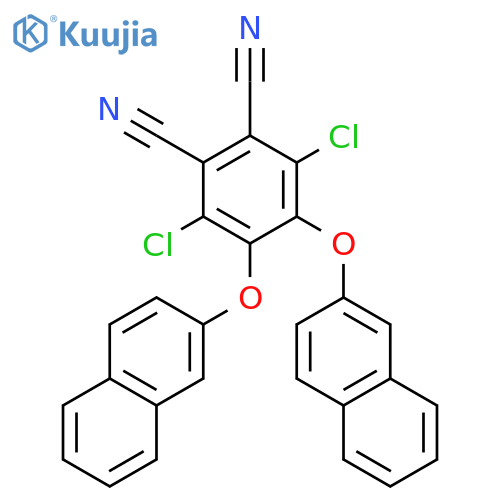 1,2-Benzenedicarbonitrile, 3,6-dichloro-4,5-bis(2-naphthalenyloxy)- structure