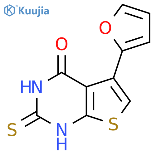 5-(2-Furyl)-2-mercaptothieno2,3-dpyrimidin-4(3H)-one structure