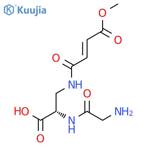 L-Alanine, glycyl-3-[[(2E)-4-methoxy-1,4-dioxo-2-butenyl]amino]- structure