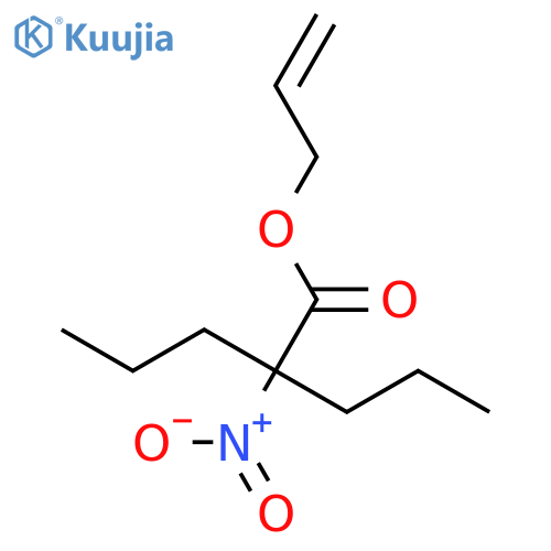 Pentanoic acid, 2-nitro-2-propyl-, 2-propenyl ester structure