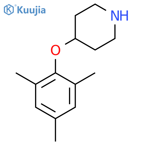 4-(2,4,6-trimethylphenoxy)piperidine structure