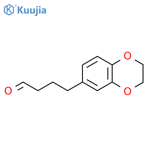 4-(2,3-dihydro-1,4-benzodioxin-6-yl)butanal structure