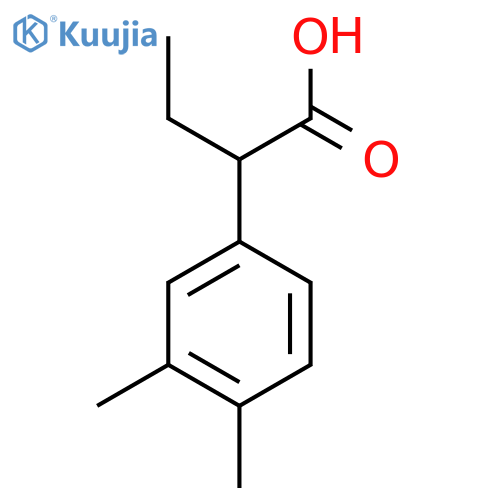 2-(3,4-Dimethylphenyl)butanoic acid structure