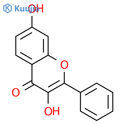 3,7-Dihydroxy-2-phenyl-4H-chromen-4-one structure
